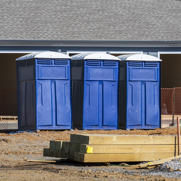 are there any restrictions on what items can be disposed of in the portable restrooms in Bay AR